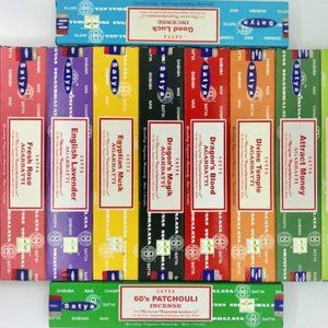 Satya Incense Sticks NINE (9) 15 gram BOXES